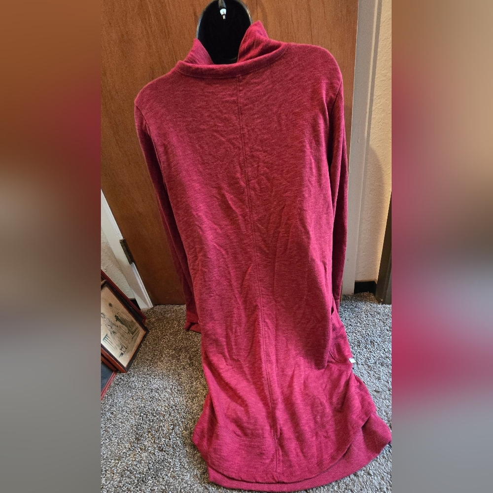 Horny Toad Burgundy Turtleneck Dress SzM - Picture 6 of 10